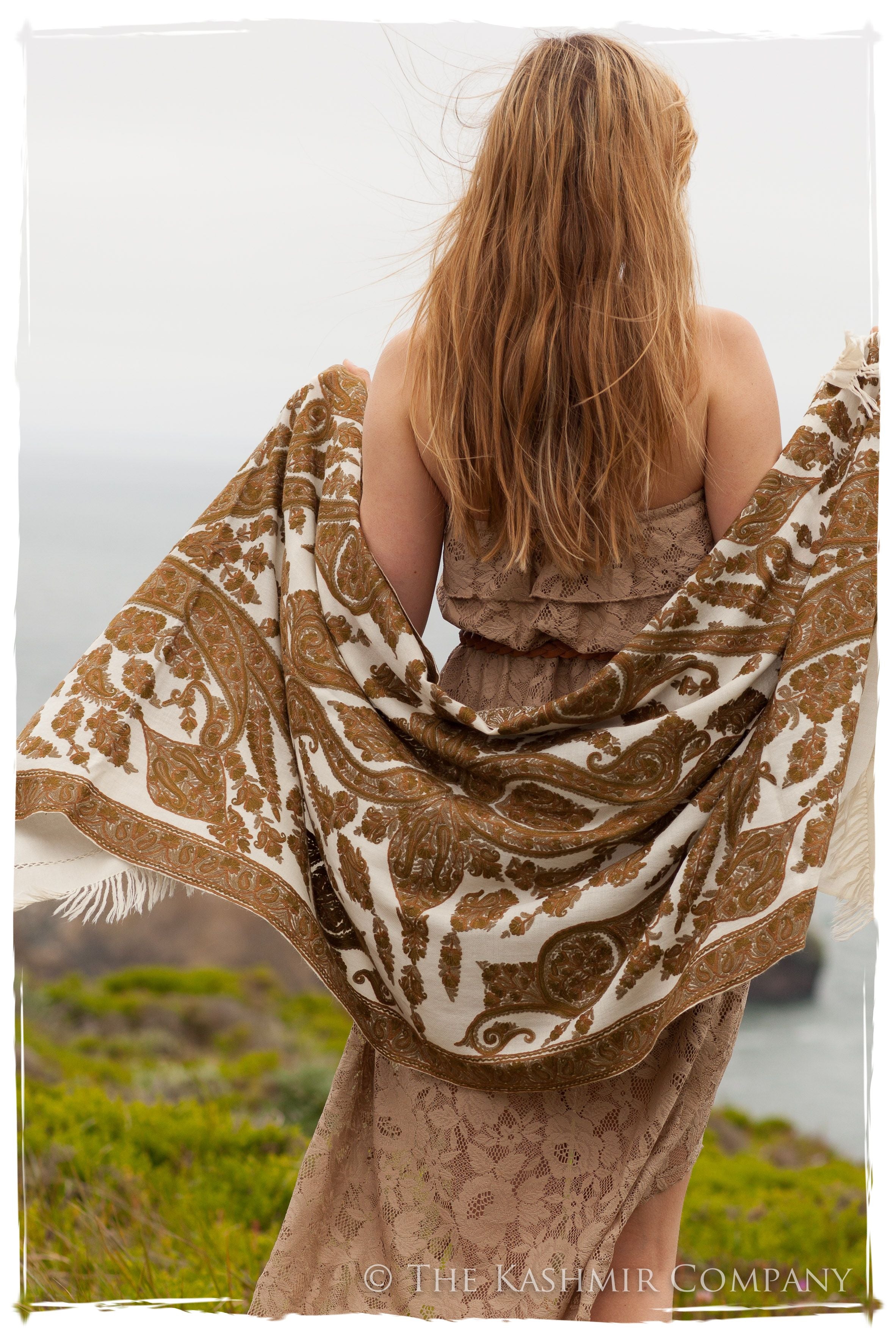 Rococo Vert Oro Palais Antiquaires Shawl