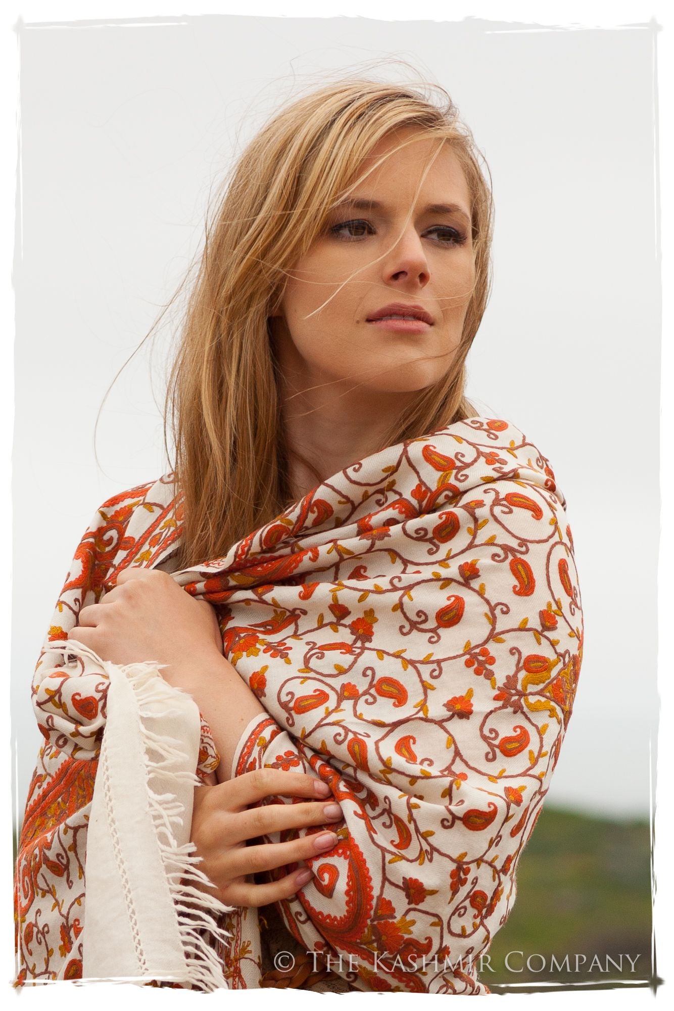 Rococo Espagne Ochre Royale Paisley Shawl