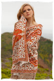 Rococo Espagne Ochre Royale Paisley Shawl