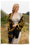 Frontiere des Feuilles Oro Shawl