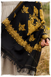 Frontiere des Feuilles Oro Shawl