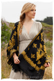 Frontiere des Feuilles Oro Shawl