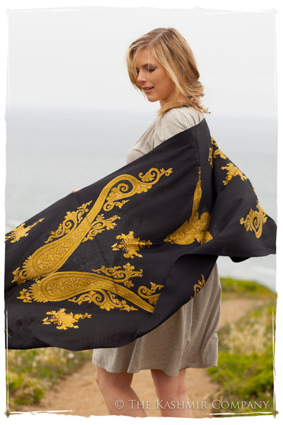 Oro Jaune d'amérique Royale Paisley Shawl