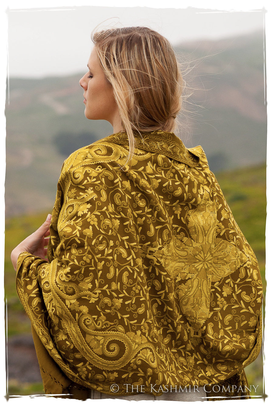 Rococo Mousse Verte Palais Antiquaires Shawl
