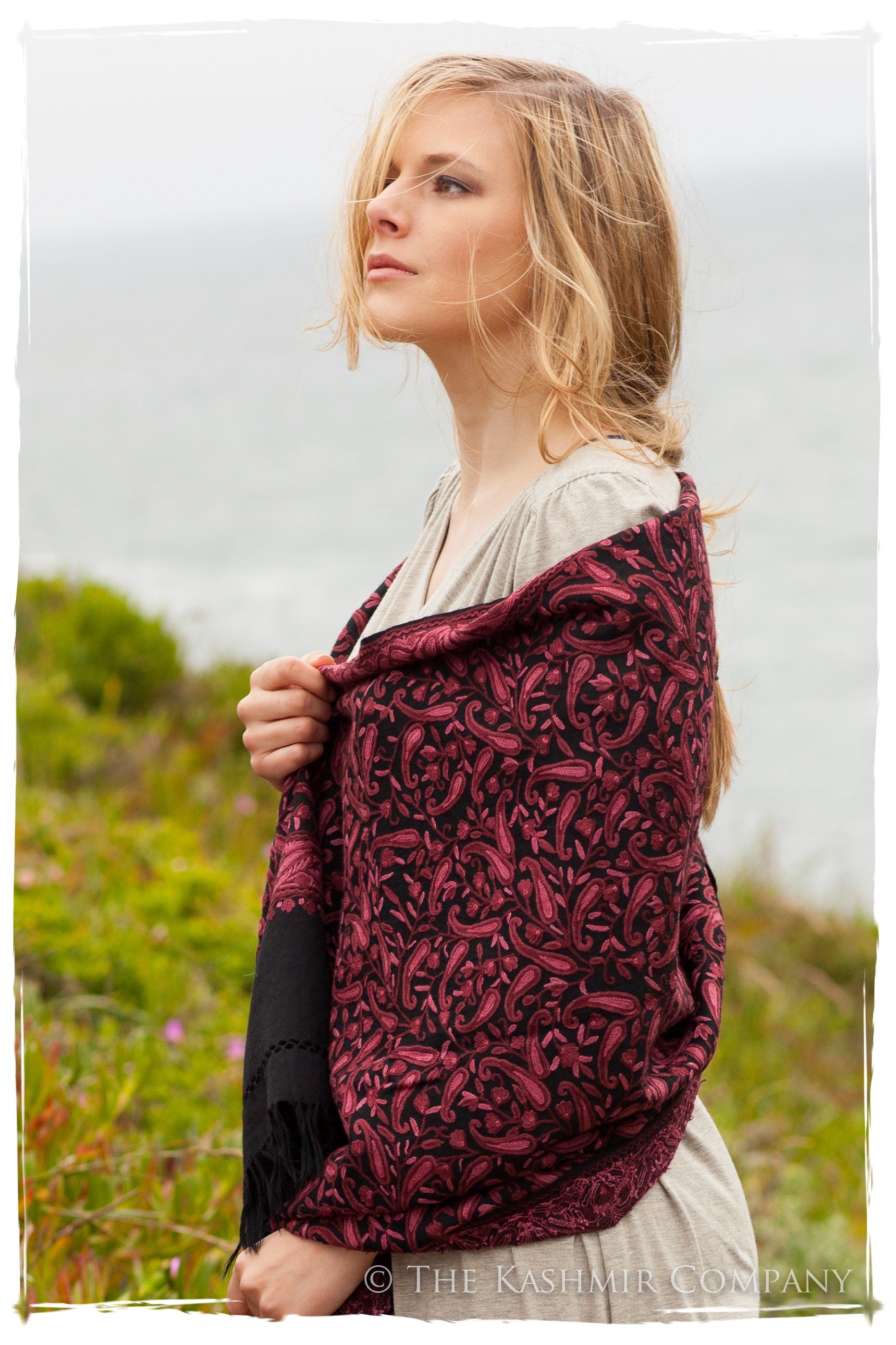 Le Chateau Gloxinia Paisley Shawl
