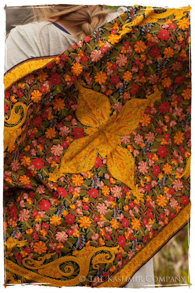 Jardin de élégance Mimosa Antiquaires Shawl