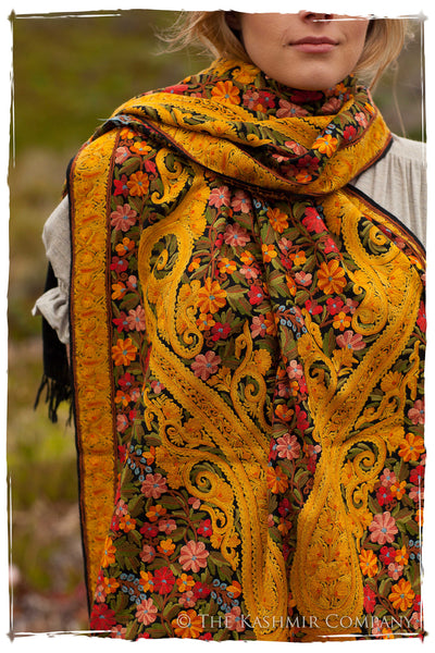 Jardin de élégance Mimosa Antiquaires Shawl