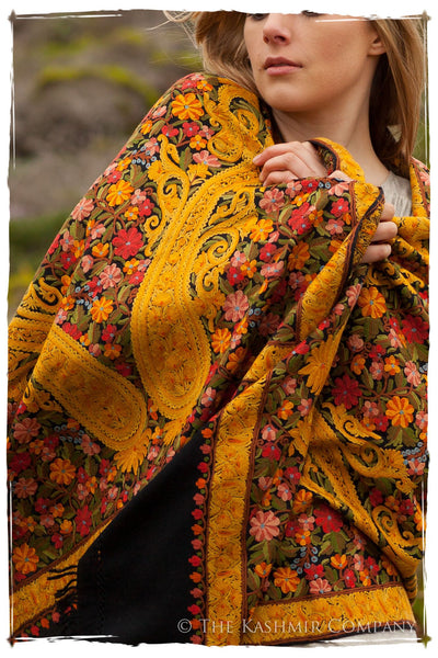 Jardin de élégance Mimosa Antiquaires Shawl