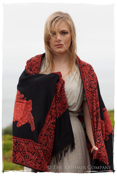 Rouille Frontiere Royale Paisly Noir Shawl