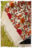 Fleurs du Soleil Contour Ivoire Renoirs Dream Shawl