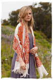 Rouille Frontiere Champs de Cuivre Royale Paisley Shawl