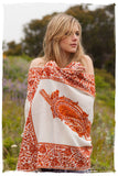 Rouille Frontiere Champs de Cuivre Royale Paisley Shawl