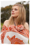 Rouille Frontiere Champs de Cuivre Royale Paisley Shawl