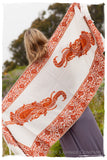 Rouille Frontiere Champs de Cuivre Royale Paisley Shawl