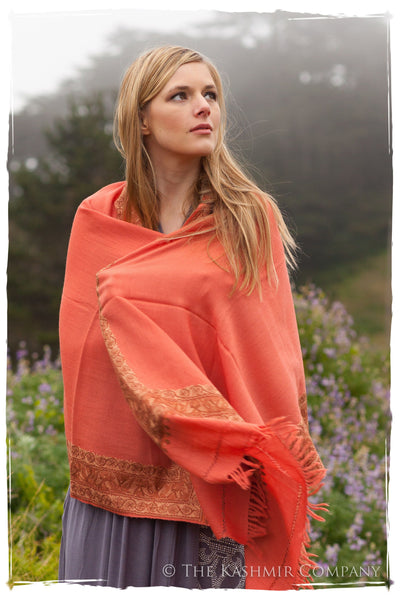 Trois Frontière Rose de Porcelaine Mascarade Shawl