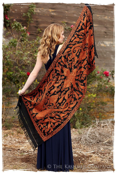 Rococo Sienna Paisley Antiquaires Shawl