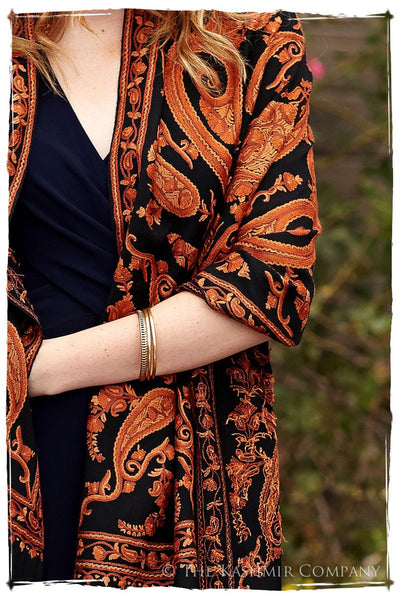 Rococo Sienna Paisley Antiquaires Shawl