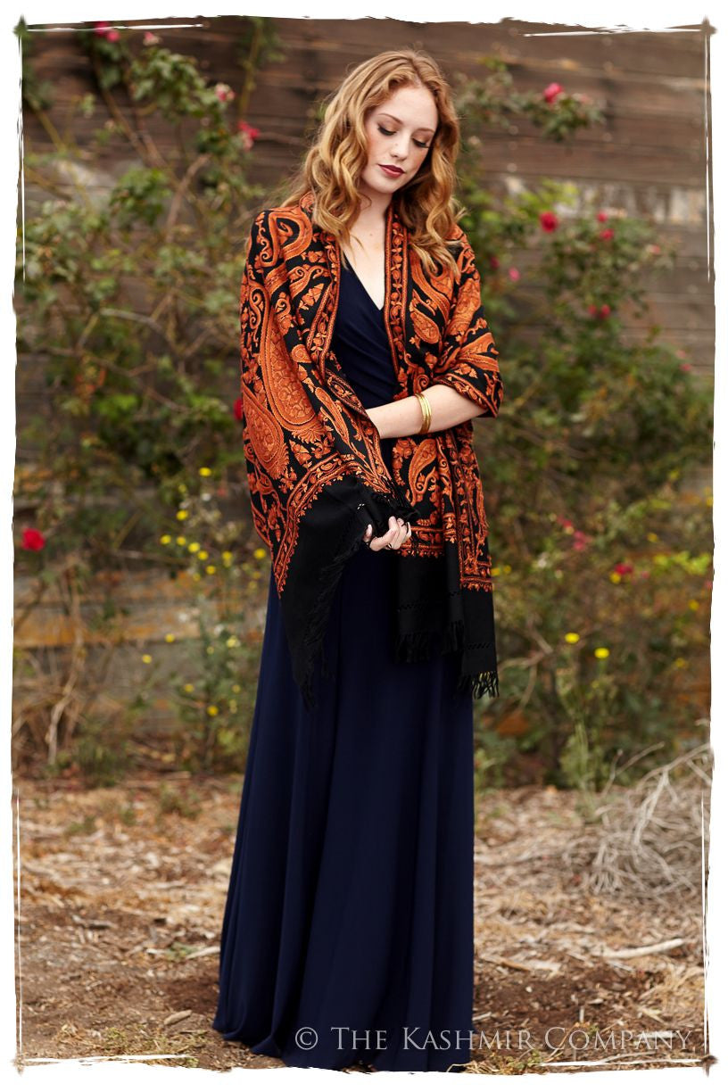 Rococo Sienna Paisley Antiquaires Shawl