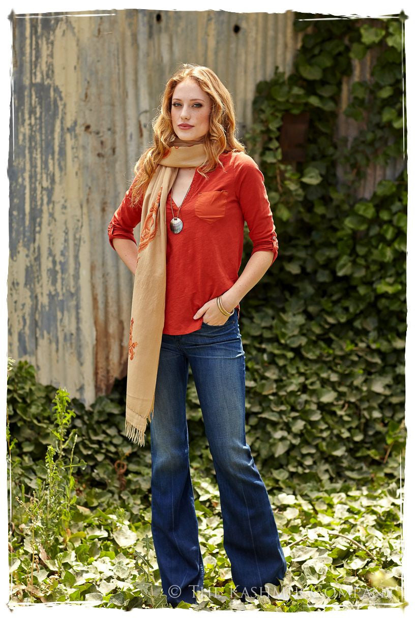 Rouille Paisley Chale Shawl