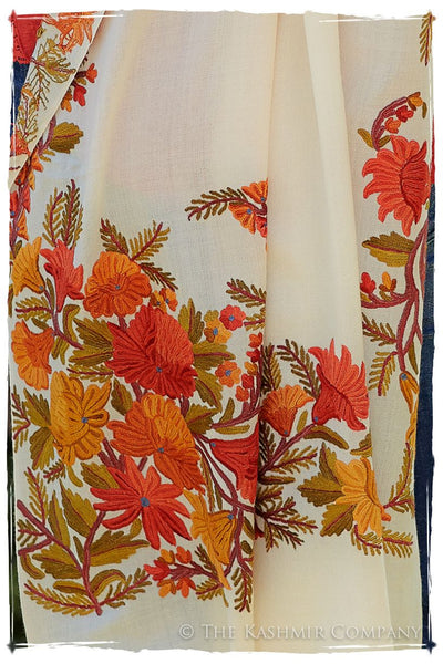 Frontiere Jardin Teintes d'orange Mascarade Shawl