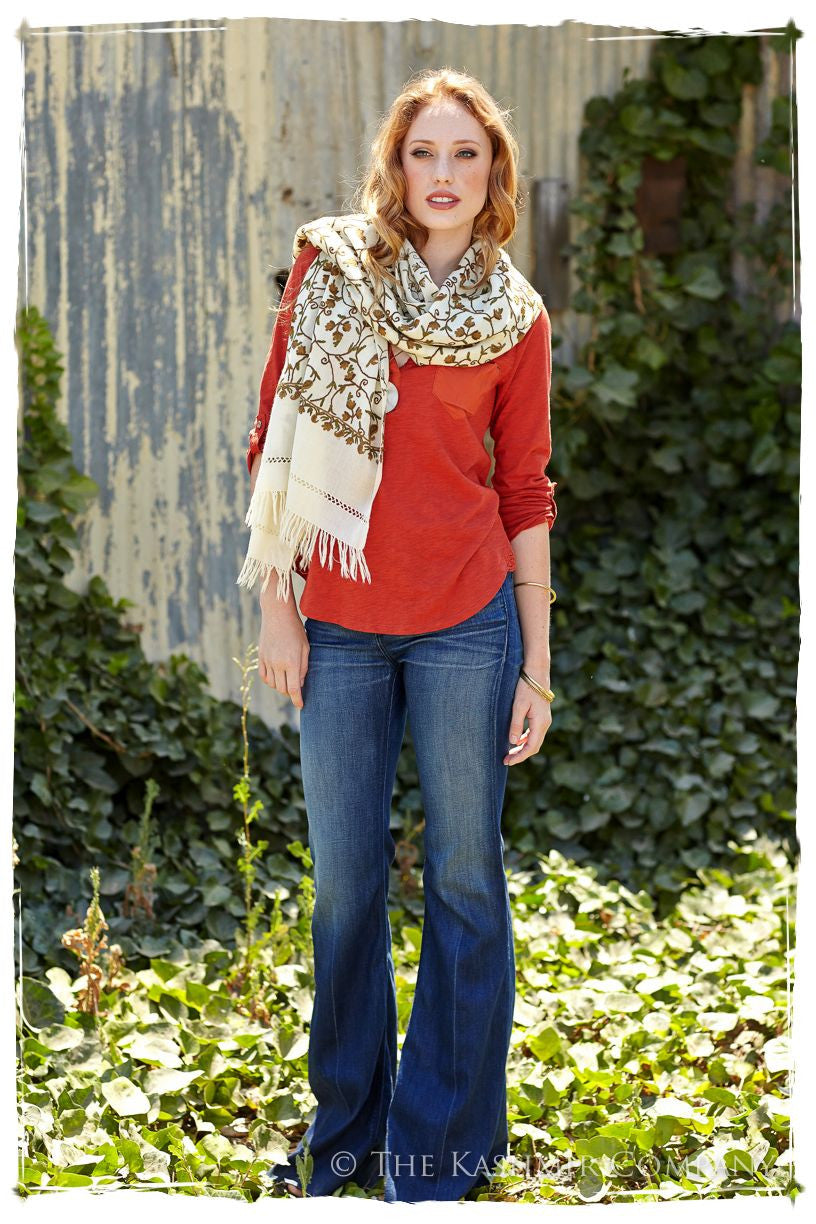 Moss sur l'olivier Secret Garden Shawl