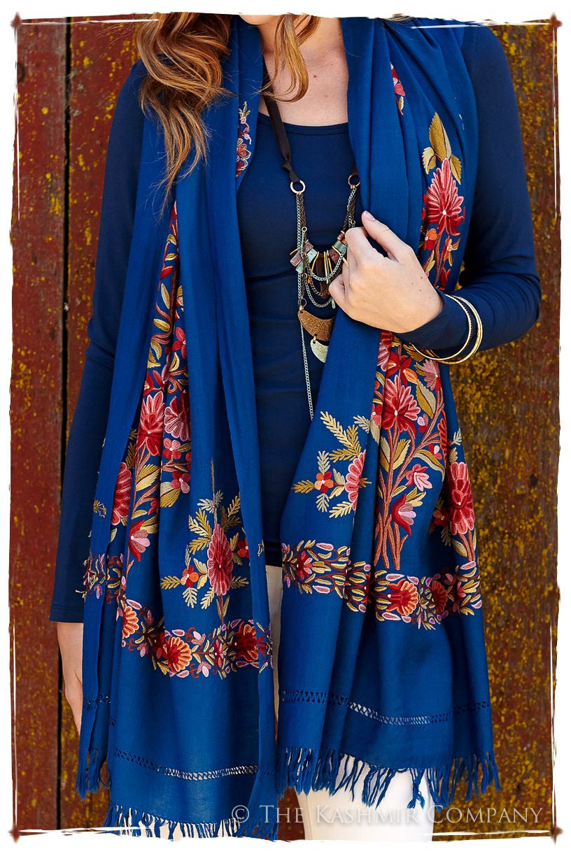 Jardin de Corsaire Bleu Shawl