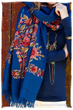 Jardin de Corsaire Bleu Shawl