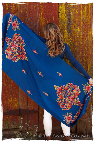 Jardin de Corsaire Bleu Shawl