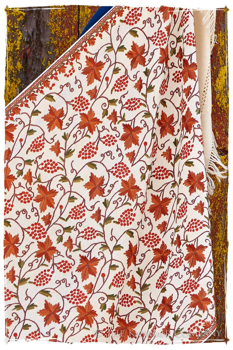 Feuilles de Vigne d'Ivoire Shawl