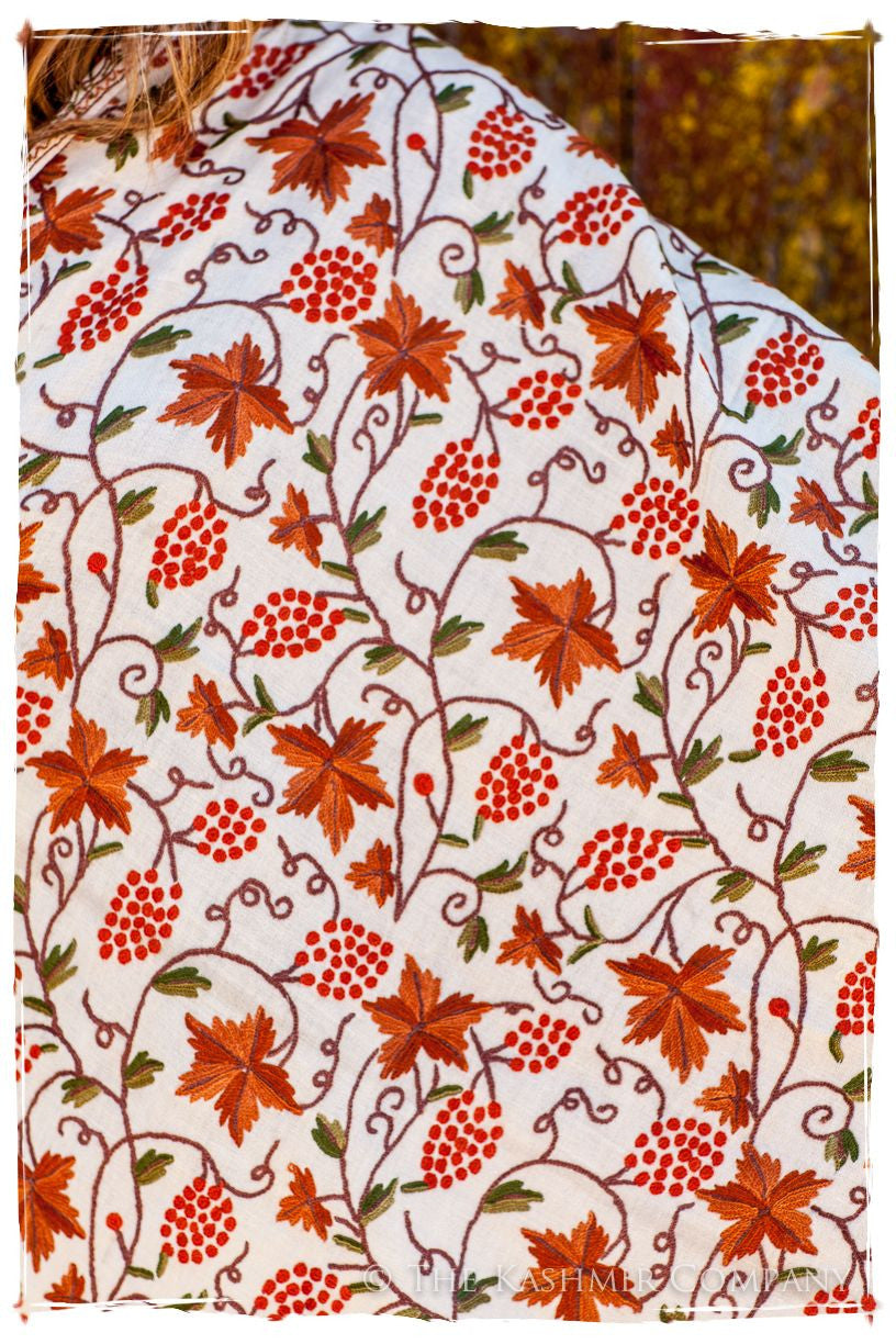 Feuilles de Vigne d'Ivoire Shawl