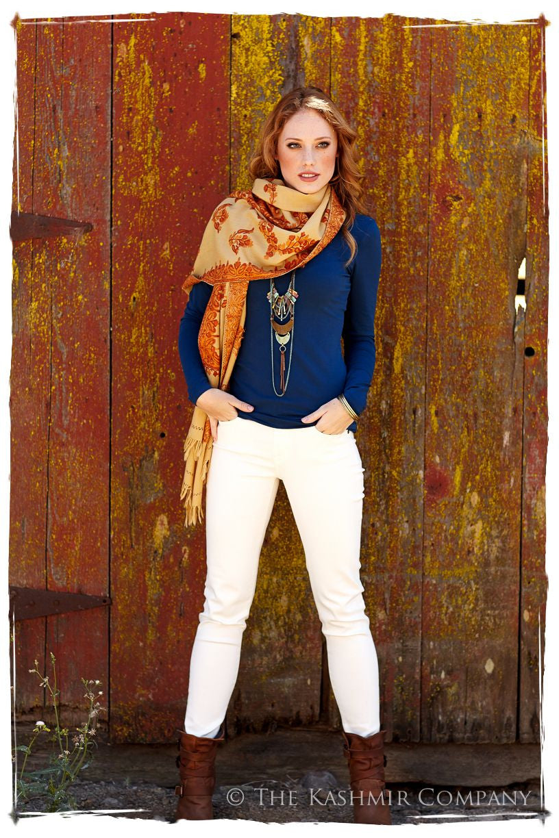 Frontiere des Feuilles Shawl