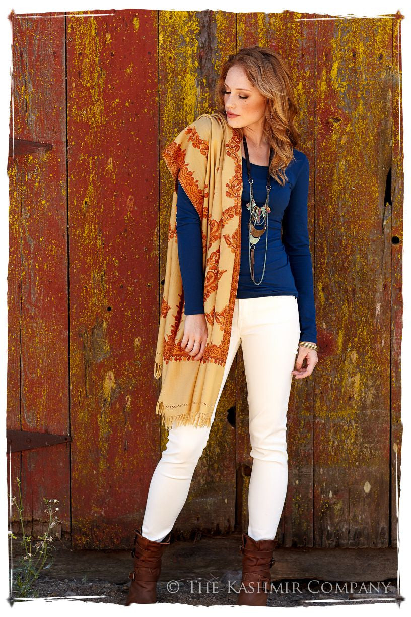 Frontiere des Feuilles Shawl