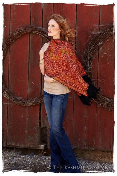 Ember Lueur Jardin Antiquaires Shawl