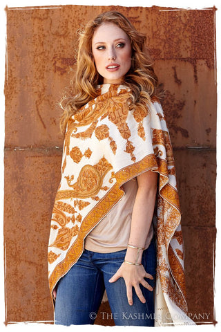 Jardin de Oro Paisley Shawl