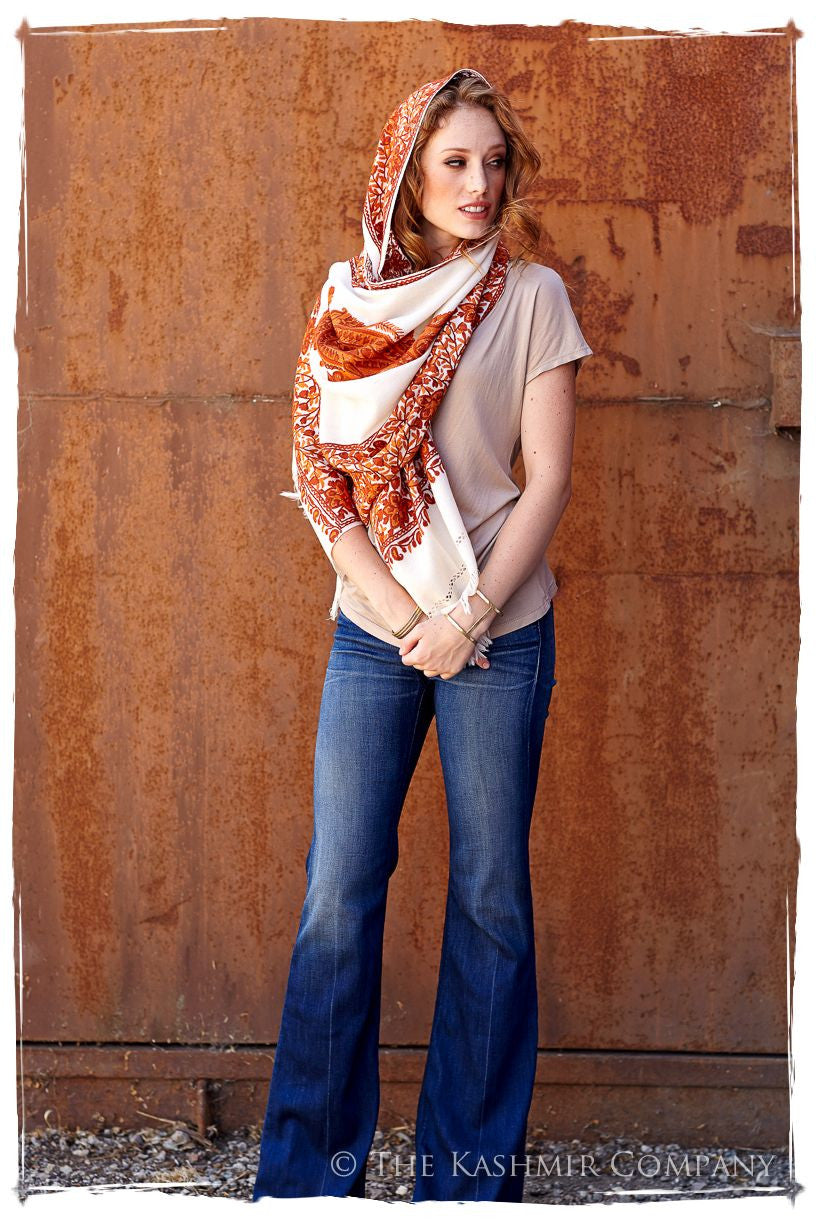 Rouille Frontiere Royale Paisly Shawl
