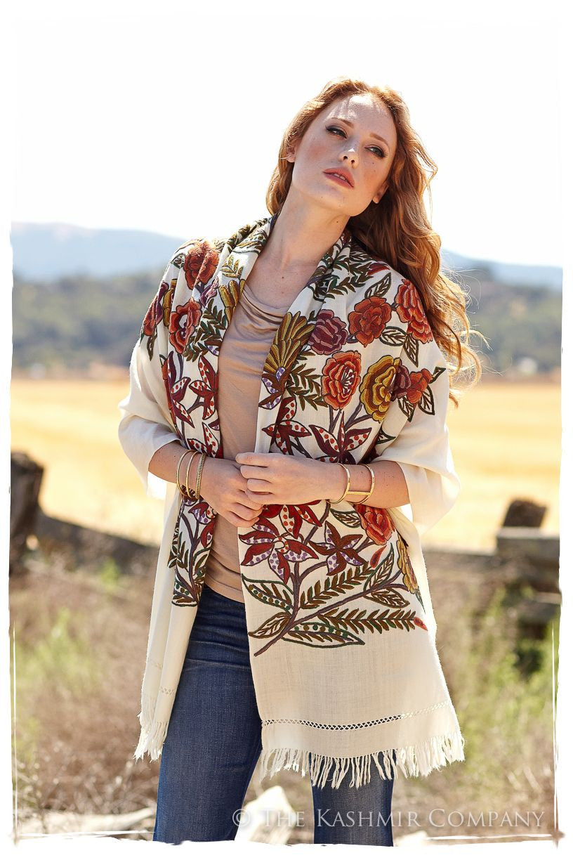 Nouvelle Soirée Sienna Ivory Shawl