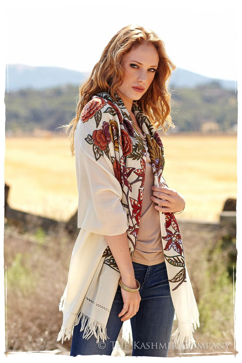 Nouvelle Soirée Sienna Ivory Shawl