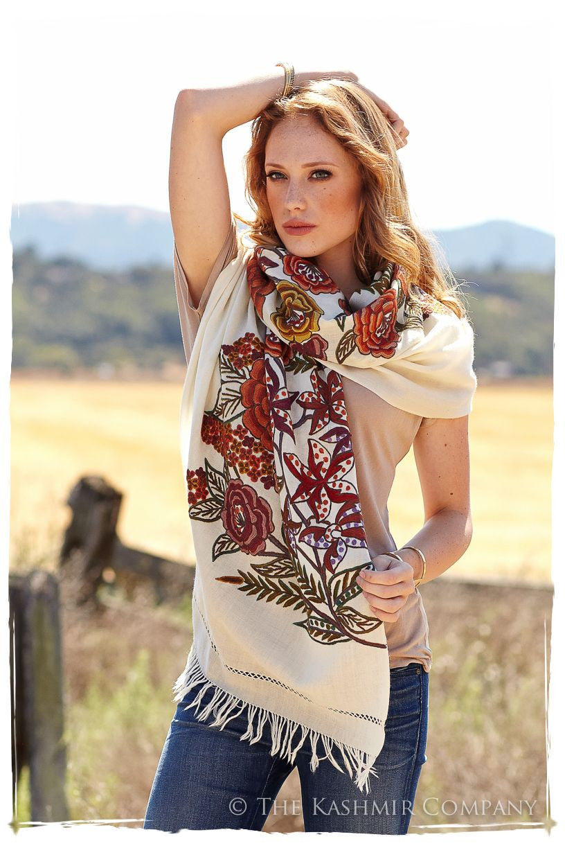 Nouvelle Soirée Sienna Ivory Shawl