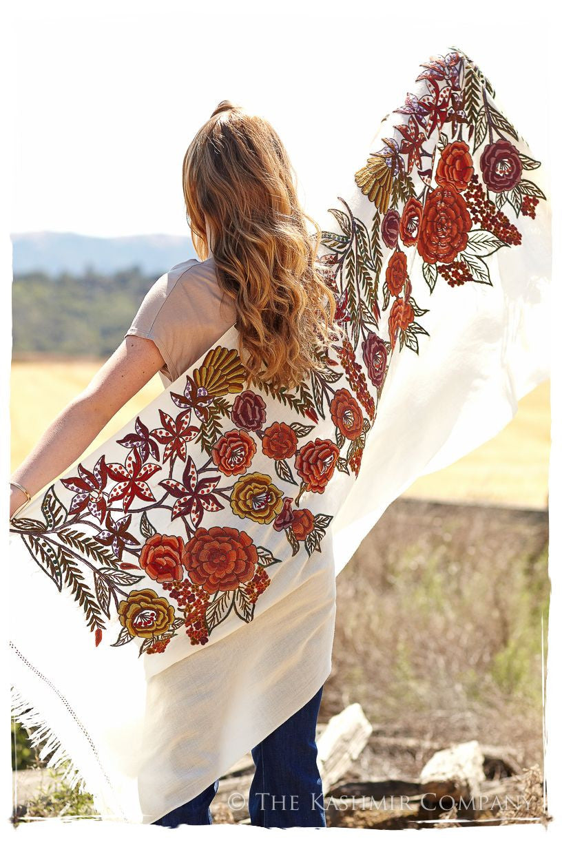 Nouvelle Soirée Sienna Ivory Shawl