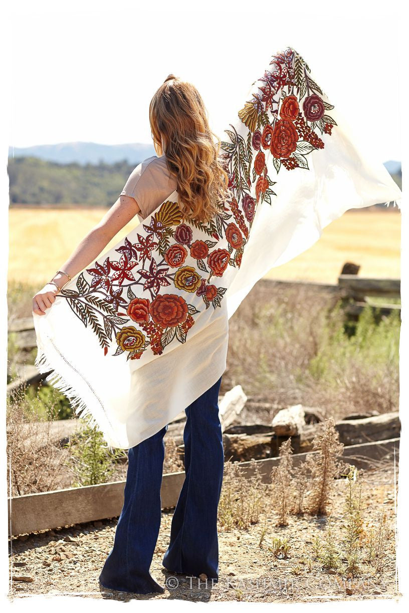 Nouvelle Soirée Sienna Ivory Shawl