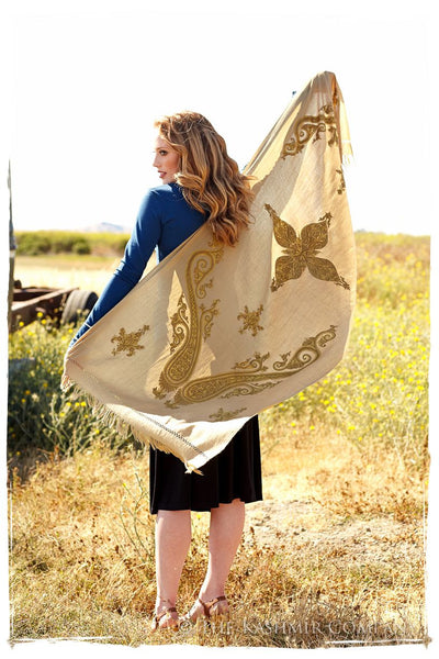 Bronze Brouillard Paisley Shawl