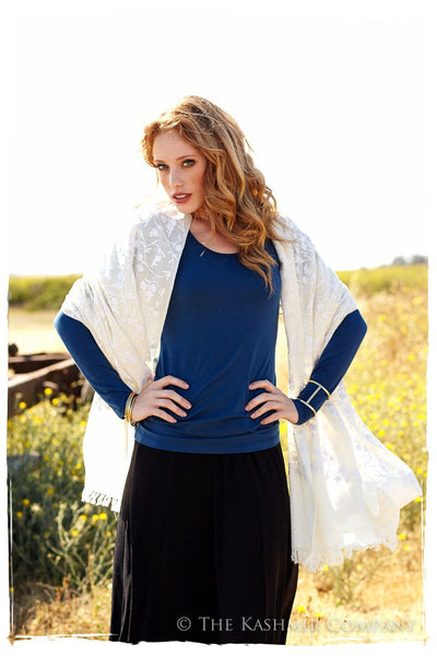 Champenois de Blanc Ivoire Shawl