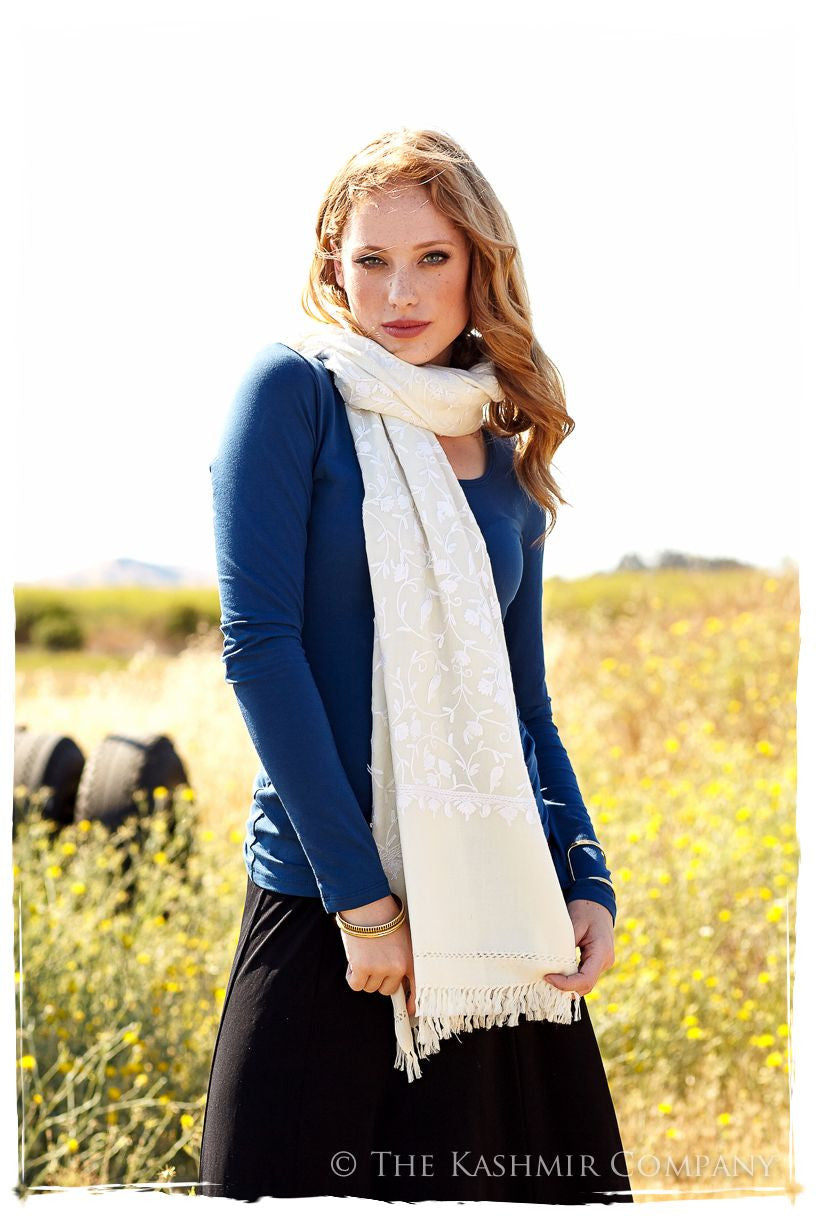 Champenois de Blanc Ivoire Shawl