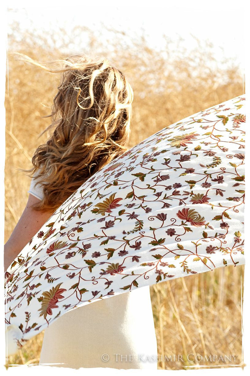 Jardin Gold Antoinette Ivory Shawl