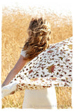 Jardin Gold Antoinette Ivory Shawl