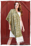 Prairie Français Jade Paisley Shawl