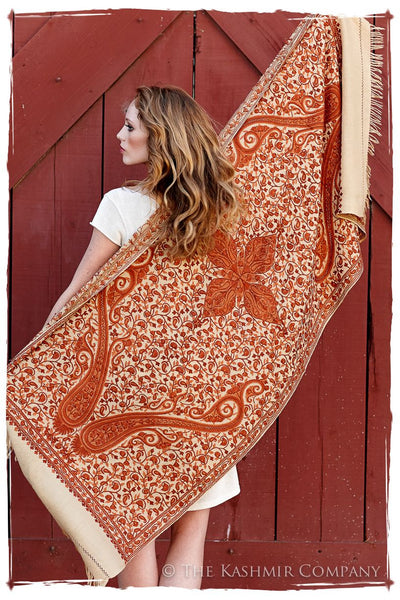 Jardin de Copper Paisley Shawl