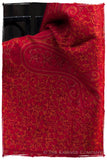 Rubis Rouge Joyaux Trésor Paisley Antiquaires Shawl