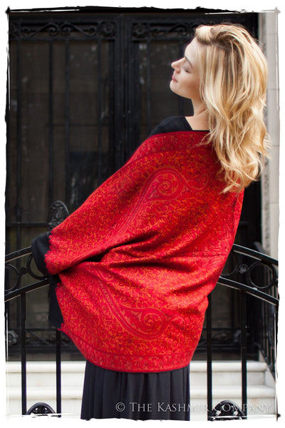 Rubis Rouge Joyaux Trésor Paisley Antiquaires Shawl