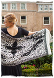 Soirée en Noir et Blanc Royale Paisley Shawl